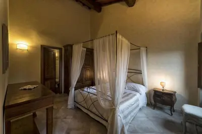 Letto o letti in una camera di Fattoria Casagrande