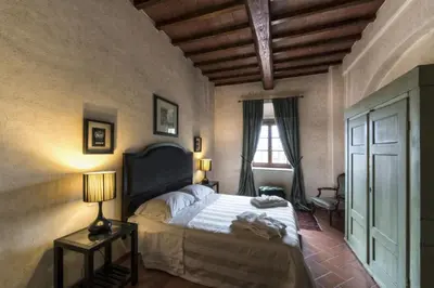Letto o letti in una camera di Fattoria Casagrande