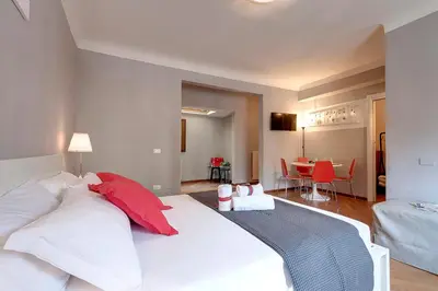 Letto o letti in una camera di Espresso Apartment by Mamo Florence