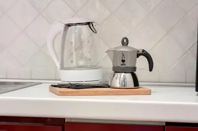 Set per la preparazione di tè e caffè presso Espresso Apartment by Mamo Florence