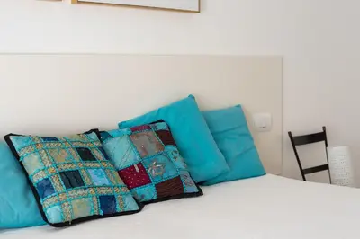 Letto o letti in una camera di Cool Flat Alberti Lift, Terraces, Free Parking