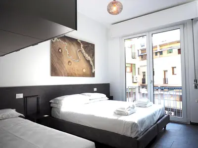 Letto o letti in una camera di Pitti Apartment