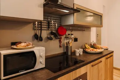 Cucina o angolo cottura di I Fragoli a Santa Croce Apartments Florence
