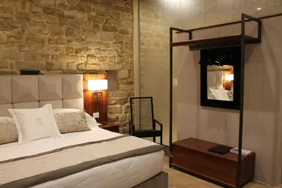 Letto o letti in una camera di Donati Luxury Tower Suites