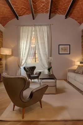 Area soggiorno di Donati Luxury Tower Suites