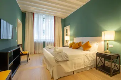 Letto o letti in una camera di Villoresi Mansion