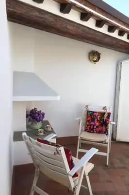 Area soggiorno di Apartment Gli Artisti by Interhome