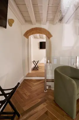 TV o dispositivi per l'intrattenimento presso Loft moderno vista centro città J House