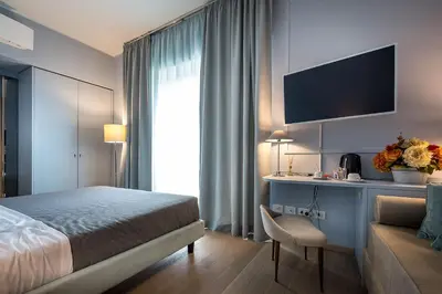 Letto o letti in una camera di L'Antico Canto dei Salterelli
