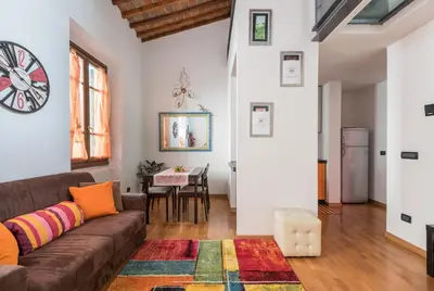 Area soggiorno di Casine 28 apartment