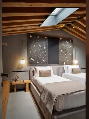 Letto o letti in una camera di Fornace Suite