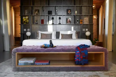 Letto o letti in una camera di Fornace Suite