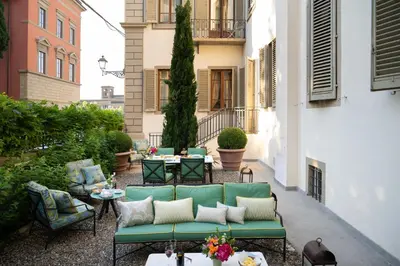 Area soggiorno di Serristori Palace Residence