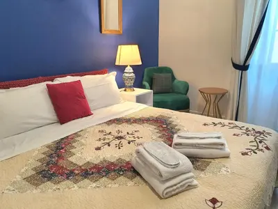 Letto o letti in una camera di B&B La Residenza di Michelangelo