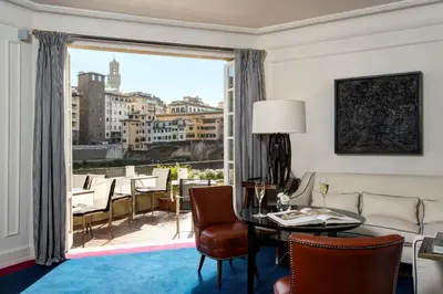 Area soggiorno di Hotel Lungarno - Lungarno Collection