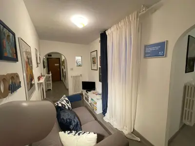 Area soggiorno di Appartamento Firenze Centro Amorino con terrazzo