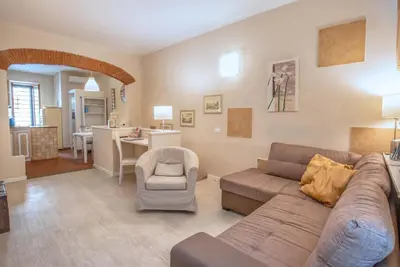 Area soggiorno di Apt in San Niccolò a pochi passi da Ponte Vecchio