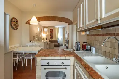 Cucina o angolo cottura di Apt in San Niccolò a pochi passi da Ponte Vecchio