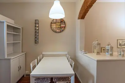Letto o letti in una camera di Apt in San Niccolò a pochi passi da Ponte Vecchio