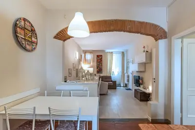 Area soggiorno di Apt in San Niccolò a pochi passi da Ponte Vecchio