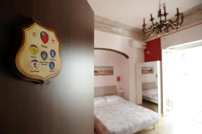 Letto o letti in una camera di B&B Calcio Storico
