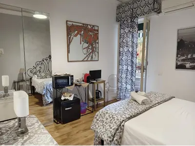 Letto o letti in una camera di B&B BARBERA