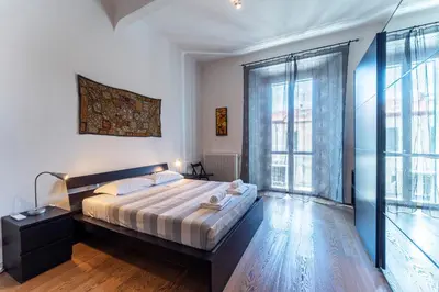 Letto o letti in una camera di Casa 