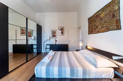 Letto o letti in una camera di Casa 