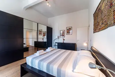 Letto o letti in una camera di Casa 