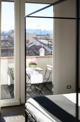 Balcone o terrazza di B&B The Attico