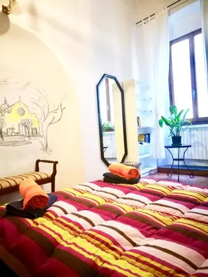 Letto o letti in una camera di 1 pitti apartment