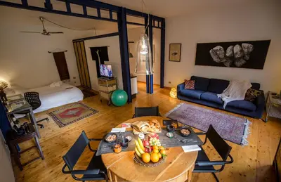 Letto o letti in una camera di Acacia Firenze - Bamboo
