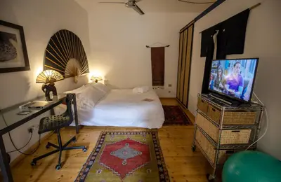 Letto o letti in una camera di Acacia Firenze - Bamboo