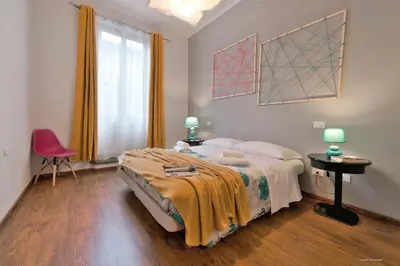 Letto o letti in una camera di Borgo in color - Sweet Dreams in Florence