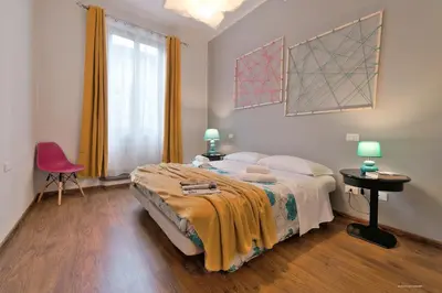 Letto o letti in una camera di Borgo in color - Sweet Dreams in Florence