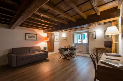 Area soggiorno di Calzaiuoli loft