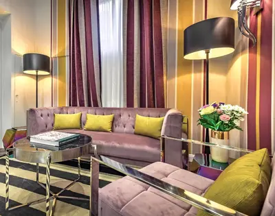 Area soggiorno di Arte' Boutique Hotel