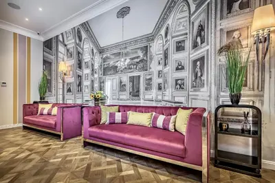 Area soggiorno di Arte' Boutique Hotel