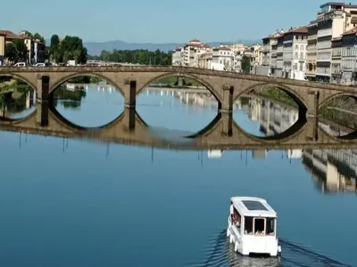 Vista sul fiume nelle vicinanze della casa vacanze