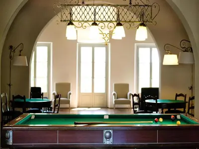 Tavolo di biliardo di Apartment in Tuscany with Large Pool