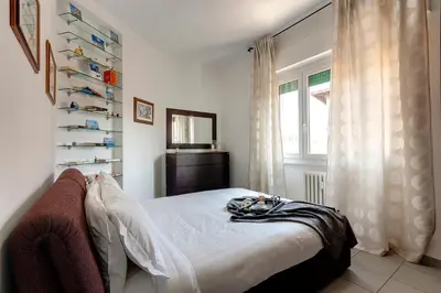 Letto o letti in una camera di Binario9 Terrace Apartment by Mamo Florence