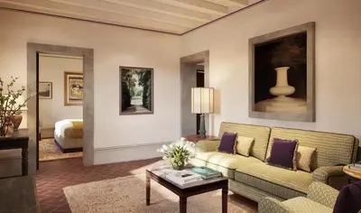 Area soggiorno di Villa San Michele, A Belmond Hotel, Florence