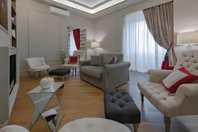 Area soggiorno di Apartments Florence - Teatro Luxury