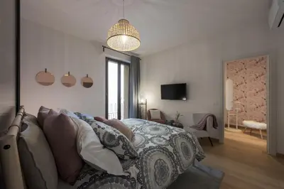 Letto o letti in una camera di B&B La Marmora 39