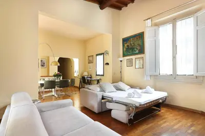 Letto o letti in una camera di Appartamento La Terrazza Firenze centro storico