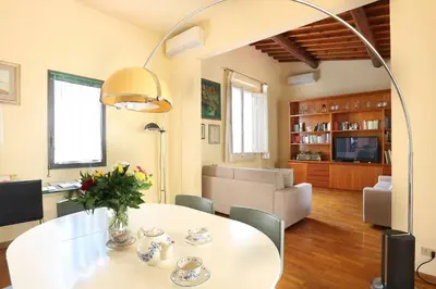 Area soggiorno di Appartamento La Terrazza Firenze centro storico