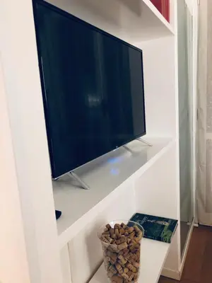 TV o dispositivi per l'intrattenimento presso Florence Libertà apartment with balcony