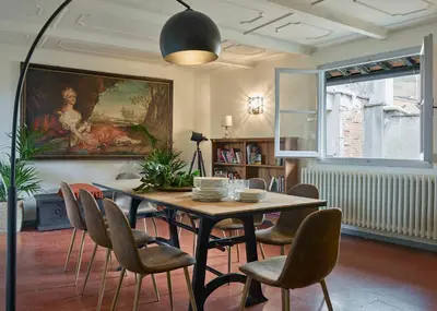 Area soggiorno di Best Location Rooftop and Pitti Palace View