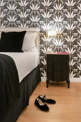 Letto o letti in una camera di Palazzo Branchi