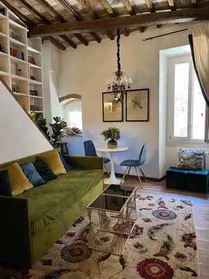 Area soggiorno di Casa Belvedere Firenze